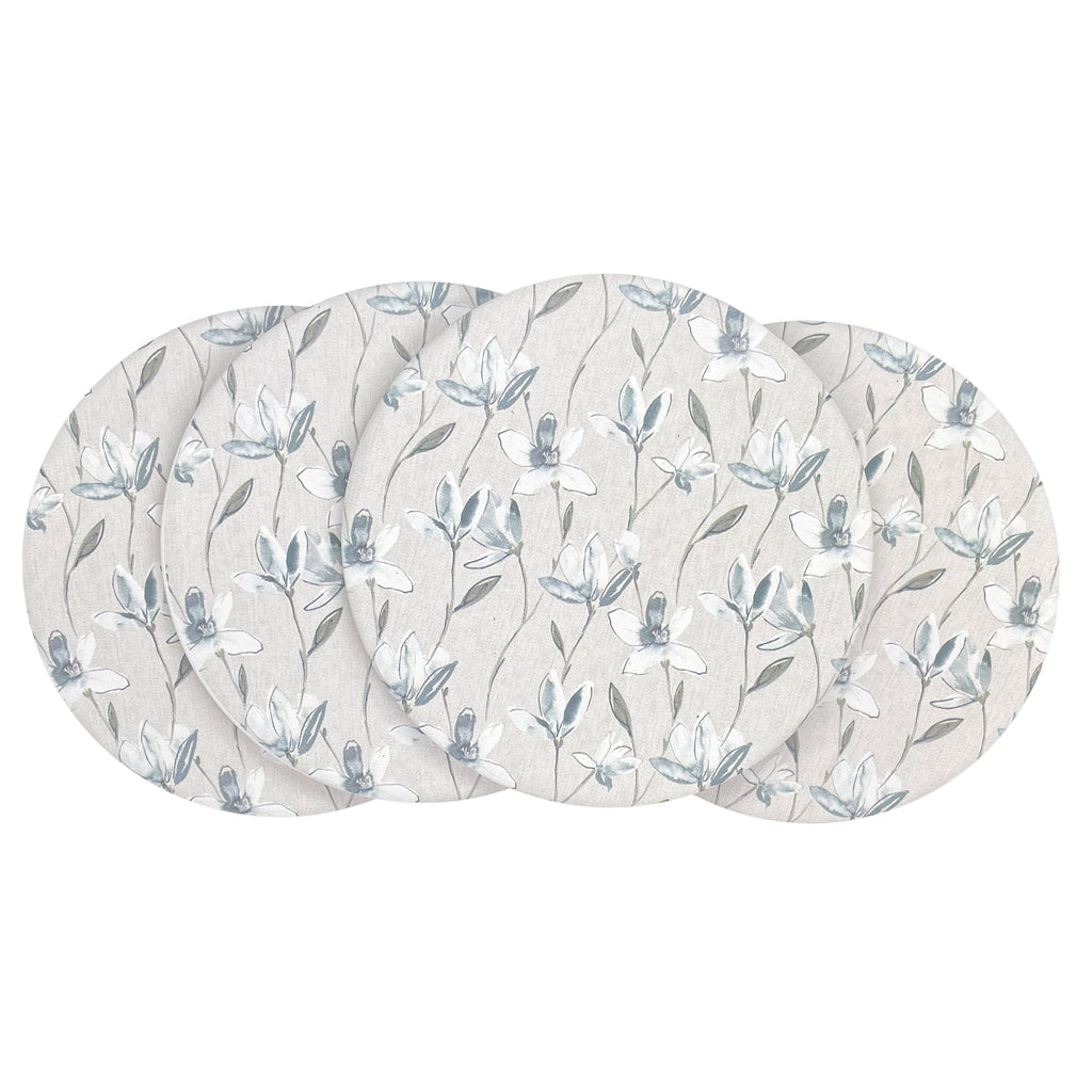 Magnolia Bloom Coaster Ceramic Set Of 4 