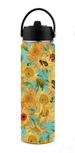 Water Bottle - Van Gogh Sunflowers