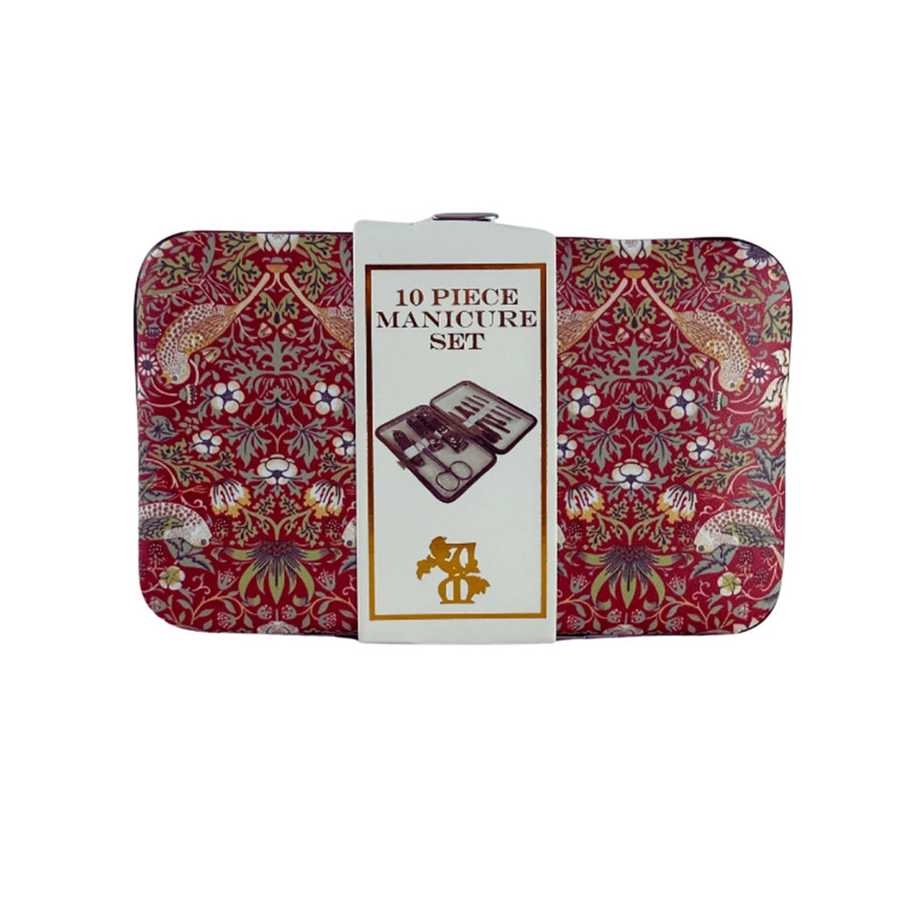 Manicure Set 10pc [des:strawberry Thief Red]