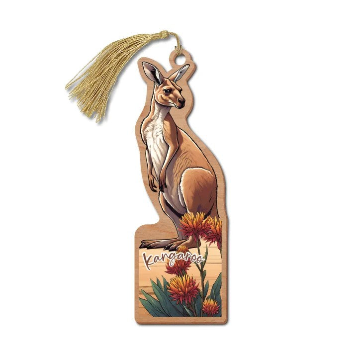 Kabgaroo - Australian Made Wooden Bookmark 