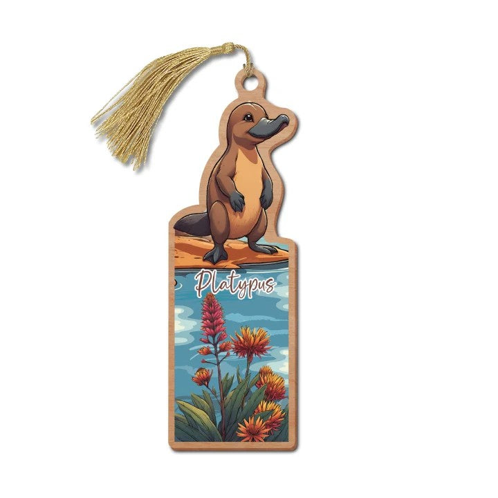 Platypus - Australian Made Wooden Bookmark 