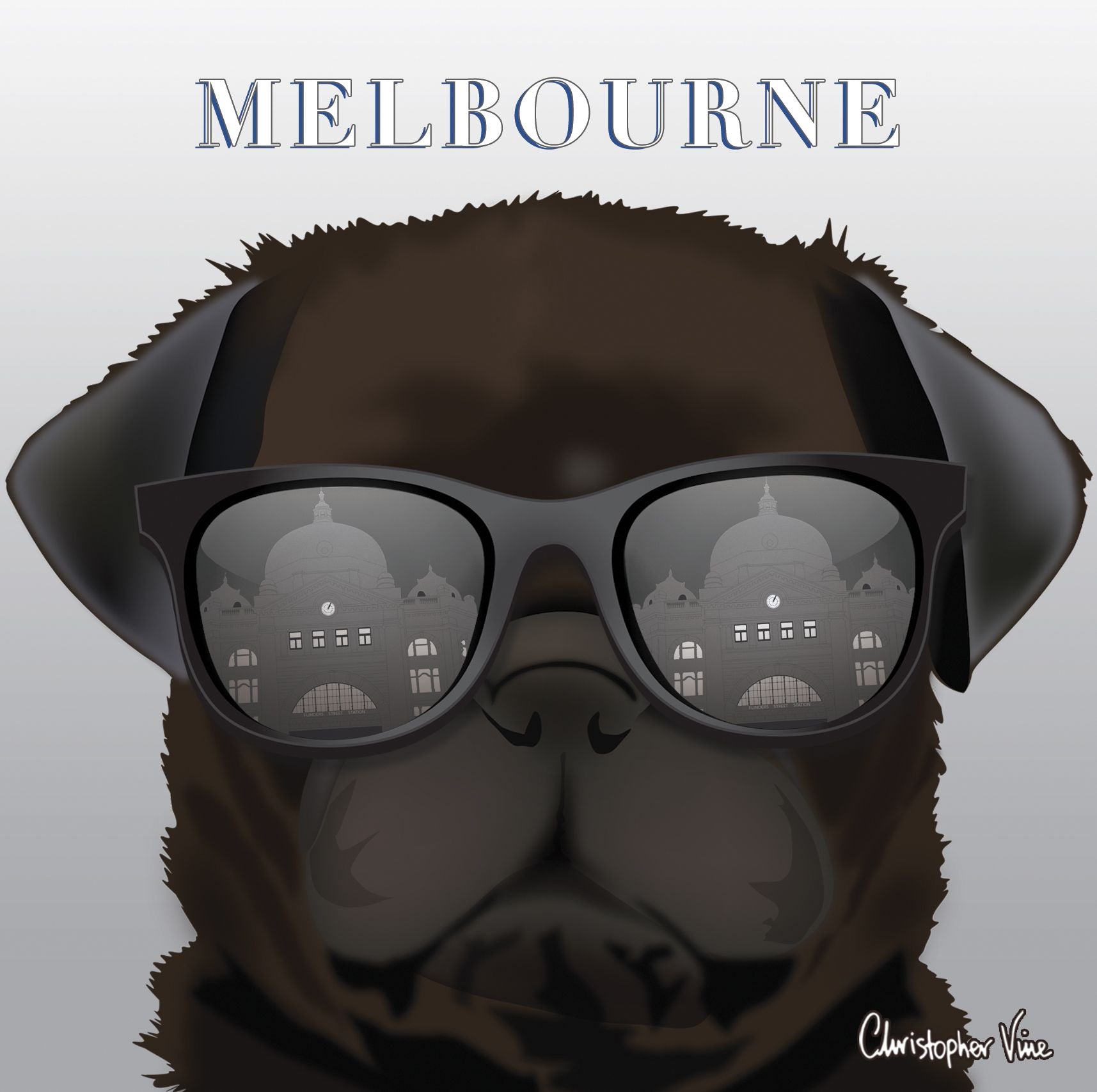 Melbourne Dog Greeting Card