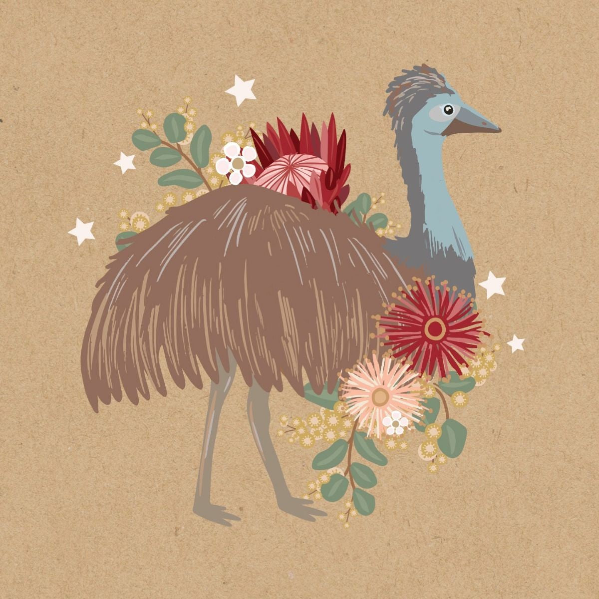 Mini Card - Emu