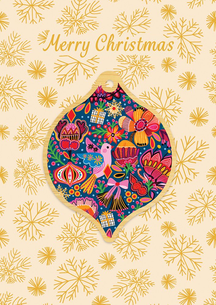 Kk Decoration Greeting Card - Christmas Trinkets