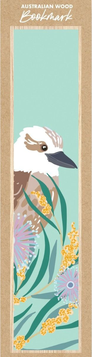 Kookaburra Wooden Bookmark