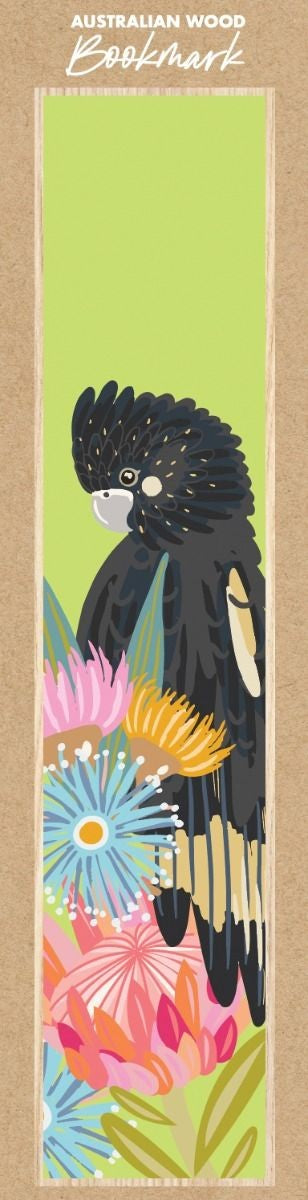 Bookmark - Black Cockatoo Lime