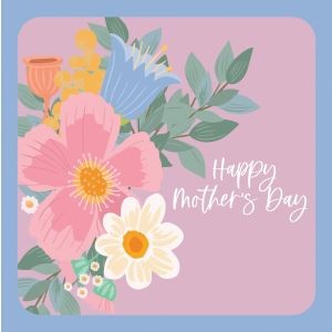 Mother's Day Card - Mauve Floral