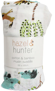 Muslin Wrap - Animals Safari