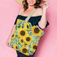 Load image into Gallery viewer, Sunflower Bright Reusable Shopping Bag
