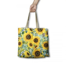 Load image into Gallery viewer, Sunflower Bright Reusable Shopping Bag
