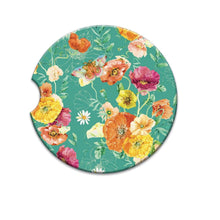 Load image into Gallery viewer, Absorbent Car Coaster - Bright Poppies
