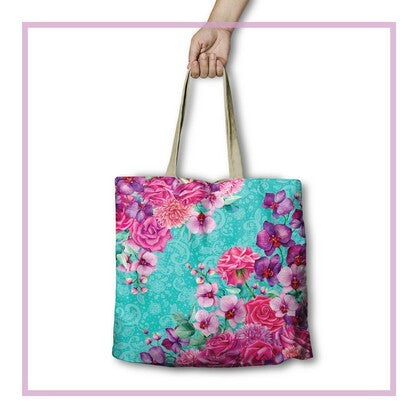 Rose Bouquet Shopping Bag