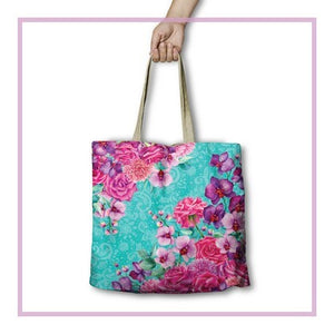 Rose Bouquet Shopping Bag