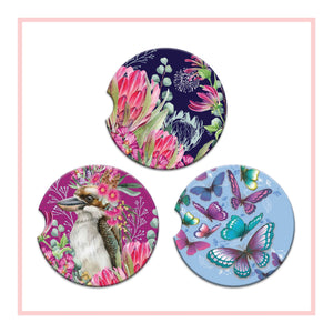 Absorbent Car Coaster - Blush Beauty