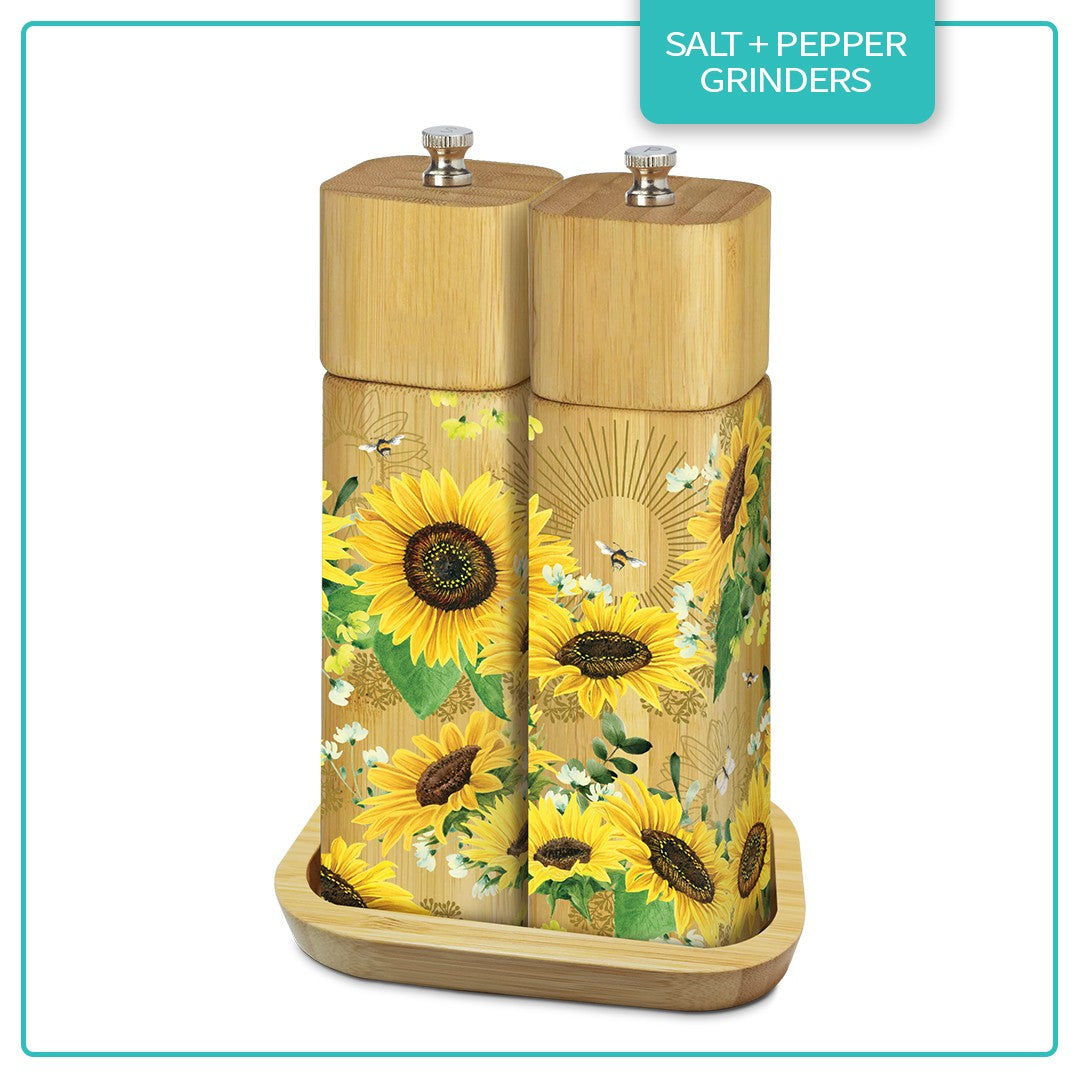 Salt & Pepper Grinders - Bee Sunny 