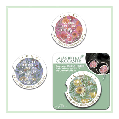 Ceramic Car Coaster - April 
