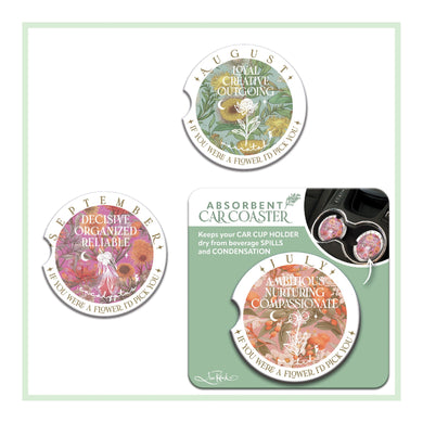 Ceramic Car Coaster -july