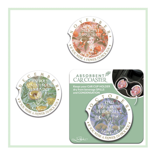 Ceramic Car Coaster - December 