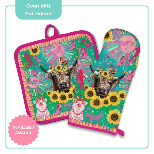 Mitt Holder - Carnival Cow 