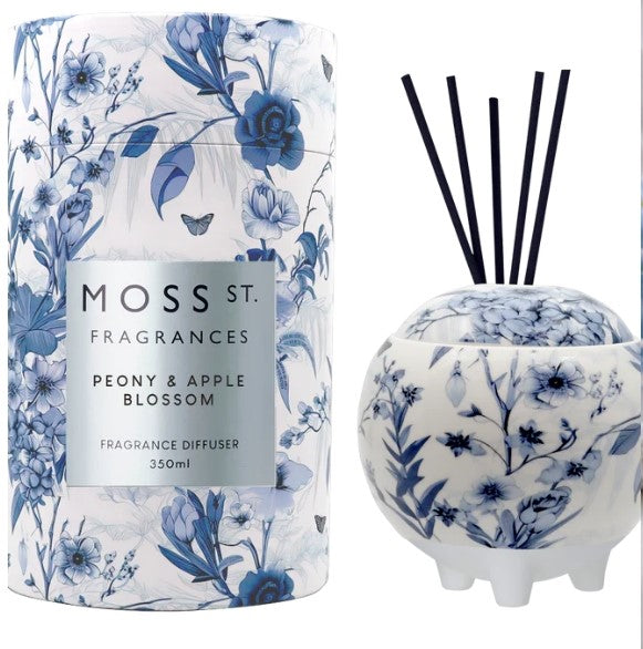 Moss St. Peony & Apple Blossom Ceramic Diffuser 350ml