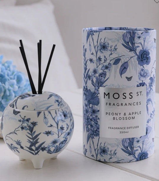 Moss St. Peony & Apple Blossom Ceramic Diffuser 350ml