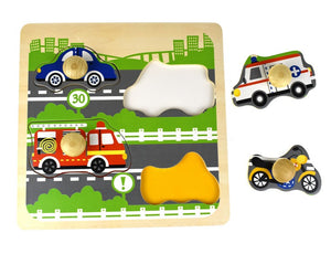 Traffic Large Peg Puzzle