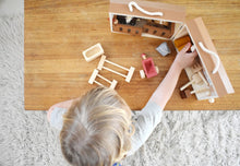 Load image into Gallery viewer, Wooden Portable Horse Stable Playset
