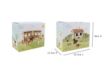 Load image into Gallery viewer, Wooden Portable Horse Stable Playset
