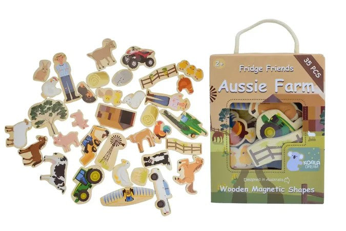 Fridge Friends Aussie Farm Magnets 35pcs 