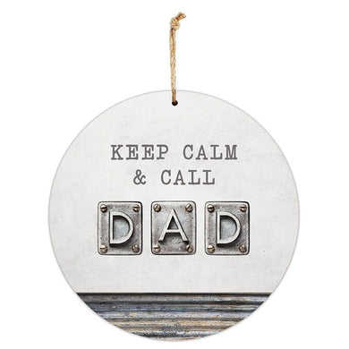 Fathers Day Dad 30cm Hanging Tin Sign