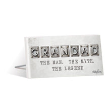 Load image into Gallery viewer, Fathers Day Grandad Sentiment Plaque
