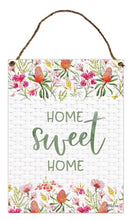 Load image into Gallery viewer, Blossom Home Hanging Tin Sign
