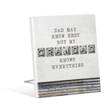 Load image into Gallery viewer, Fathers Day Everything Sentiment Plaque
