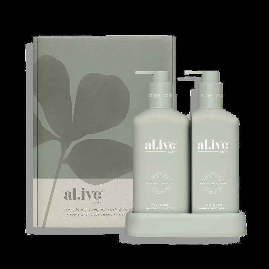 Al.ive Compact Bathroom Duo Ivory Bloom