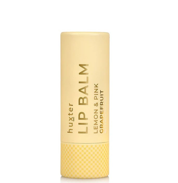 Huxter Lip Balm - Lemon & Pink Grapefruit Pale Yellow 