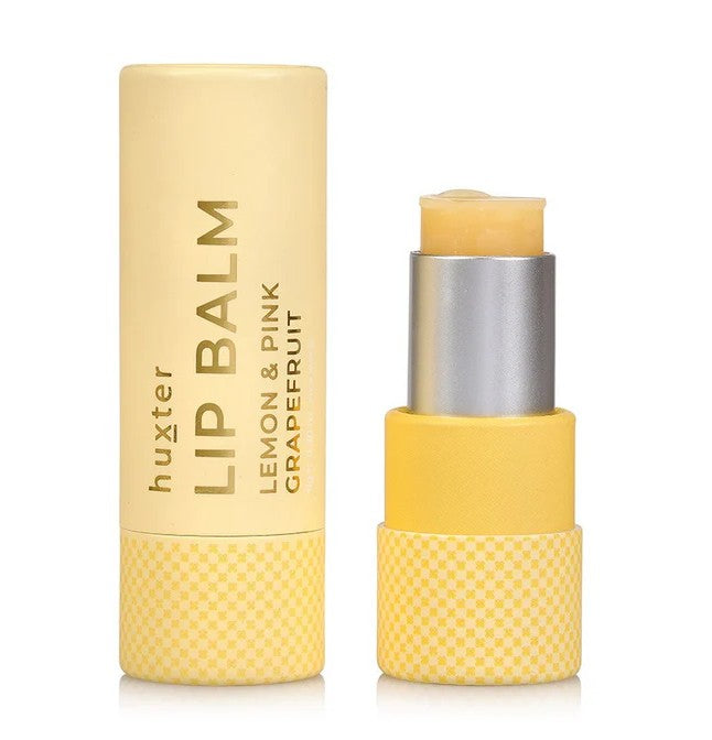 Huxter Lip Balm - Lemon & Pink Grapefruit Pale Yellow 