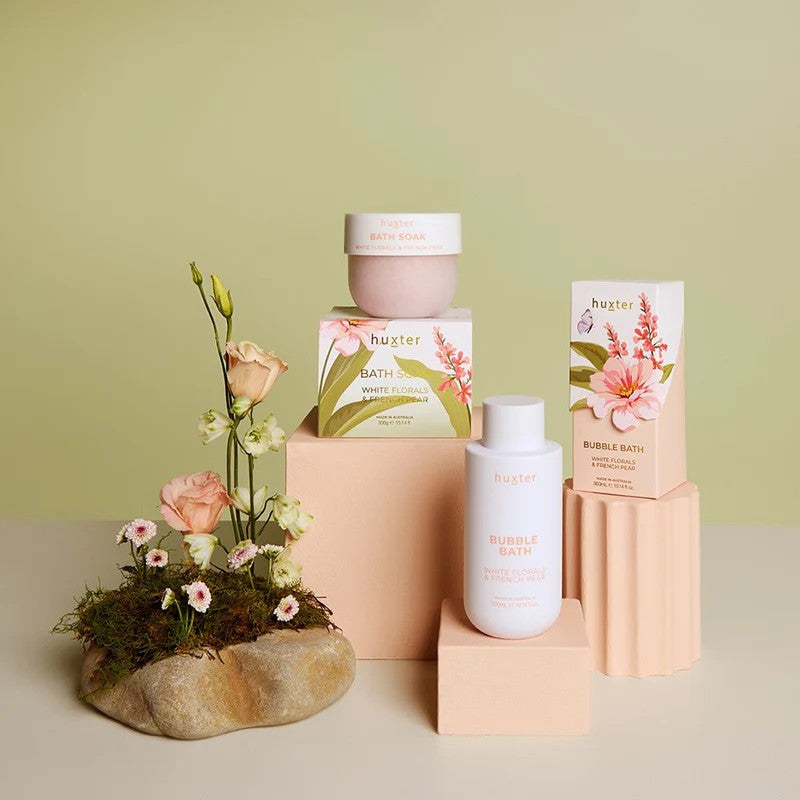 Huxter - Bath Soak - White Florals & French Pear