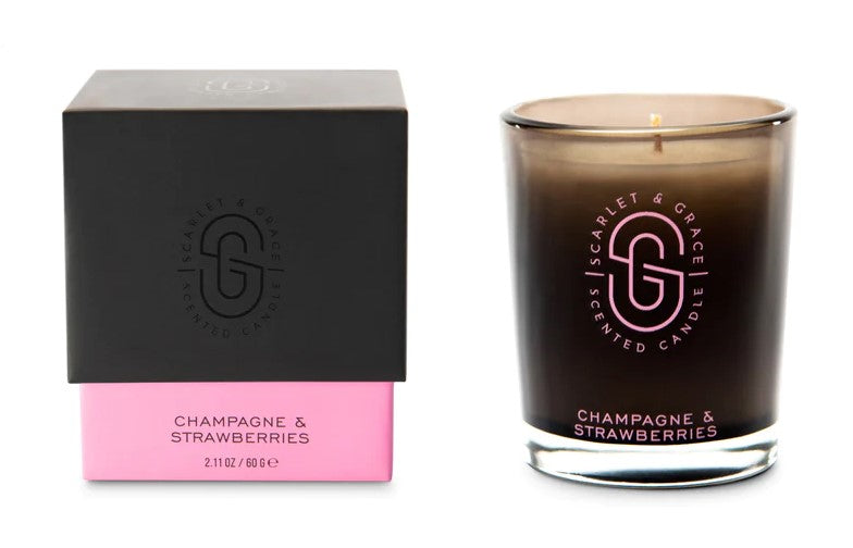 Scarlet & Grace Candle Champagne & Strawberries