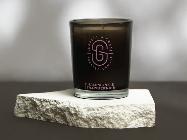 Scarlet & Grace Candle Champagne & Strawberries