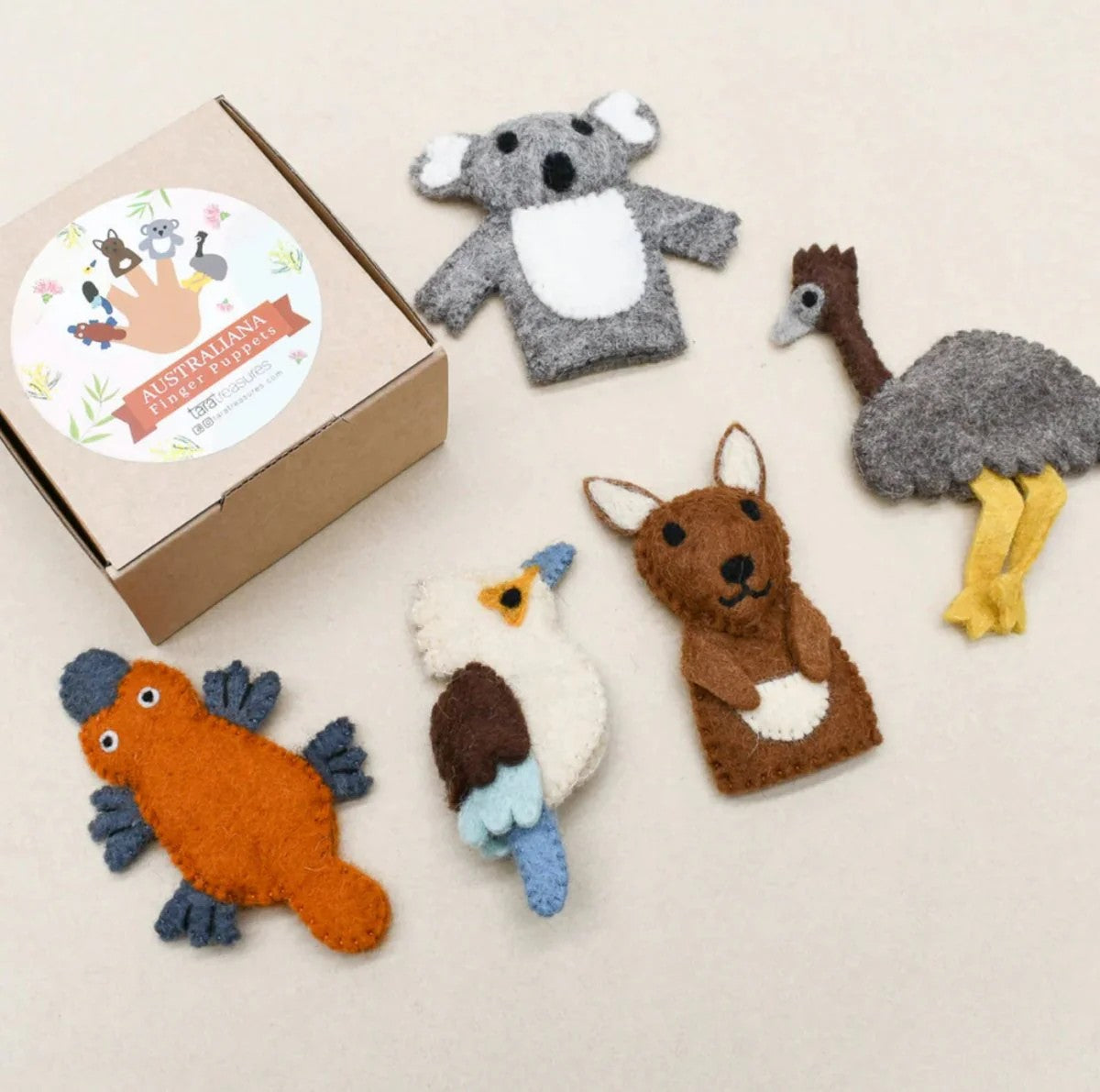 Finguer Pupper Set - Australian Animals A 