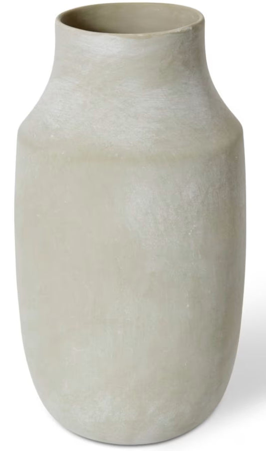 Kyra Vase Soft Grey 17x17x30cm