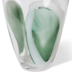 Carina Vase Sage/clear 21x14x23cm