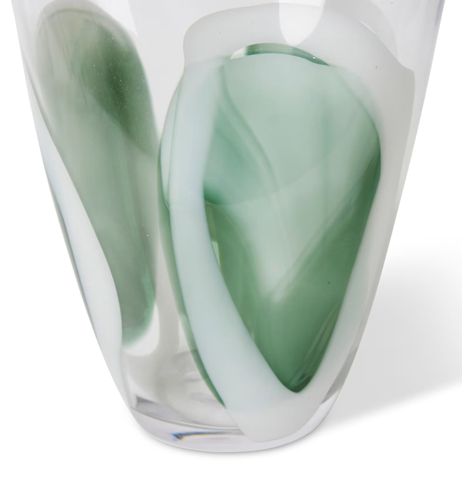 Carina Vase Sage/clear 21x14x23cm