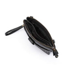 Weaved Crossbody Phone Bag - Black [col:black]