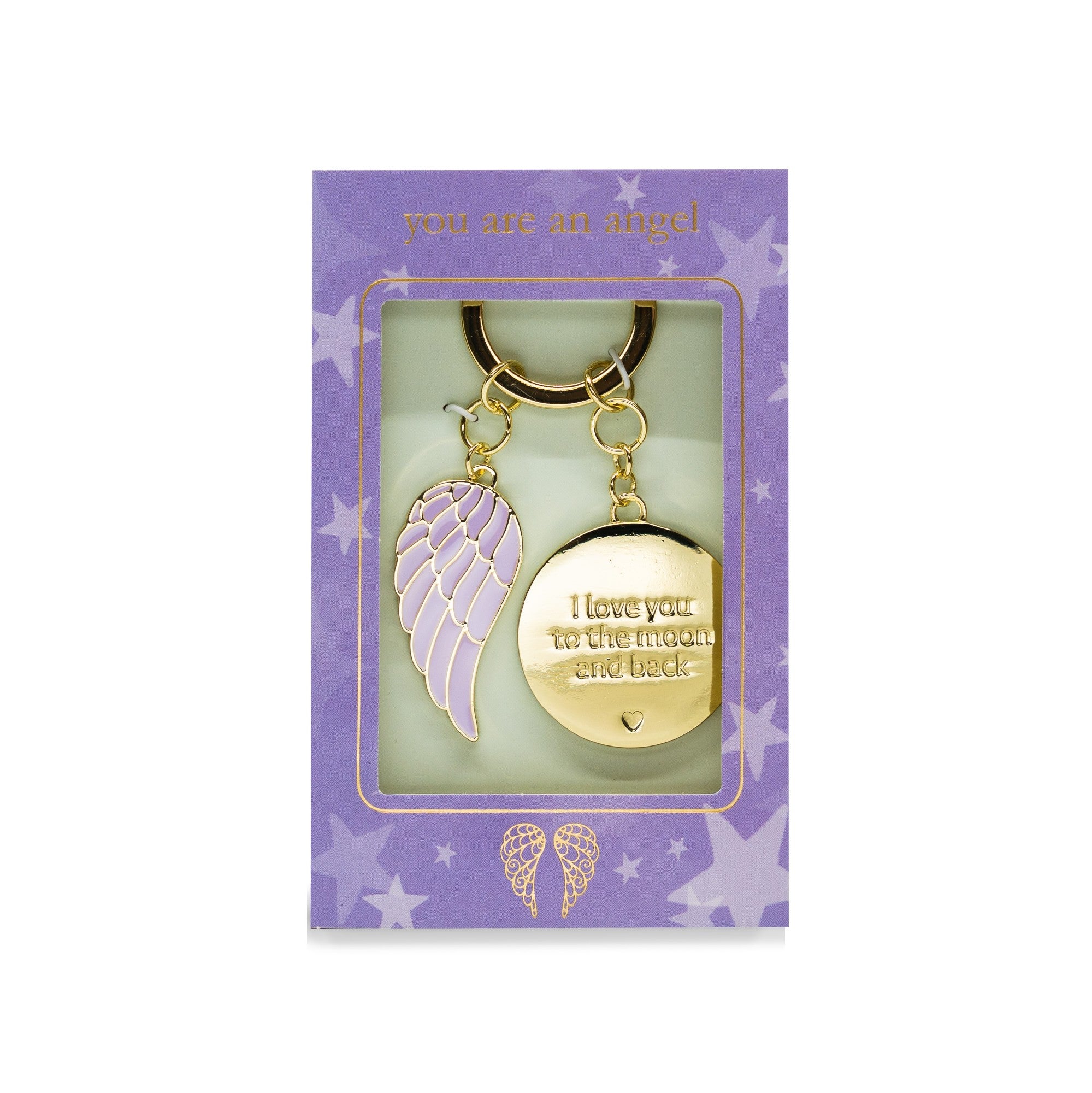 You Are An Angel - Moon And Back Keychain
