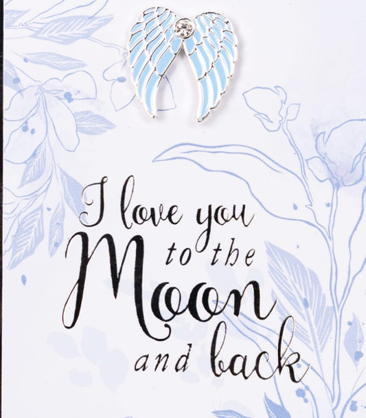 You Are An Angle- Moon & Back Pin 