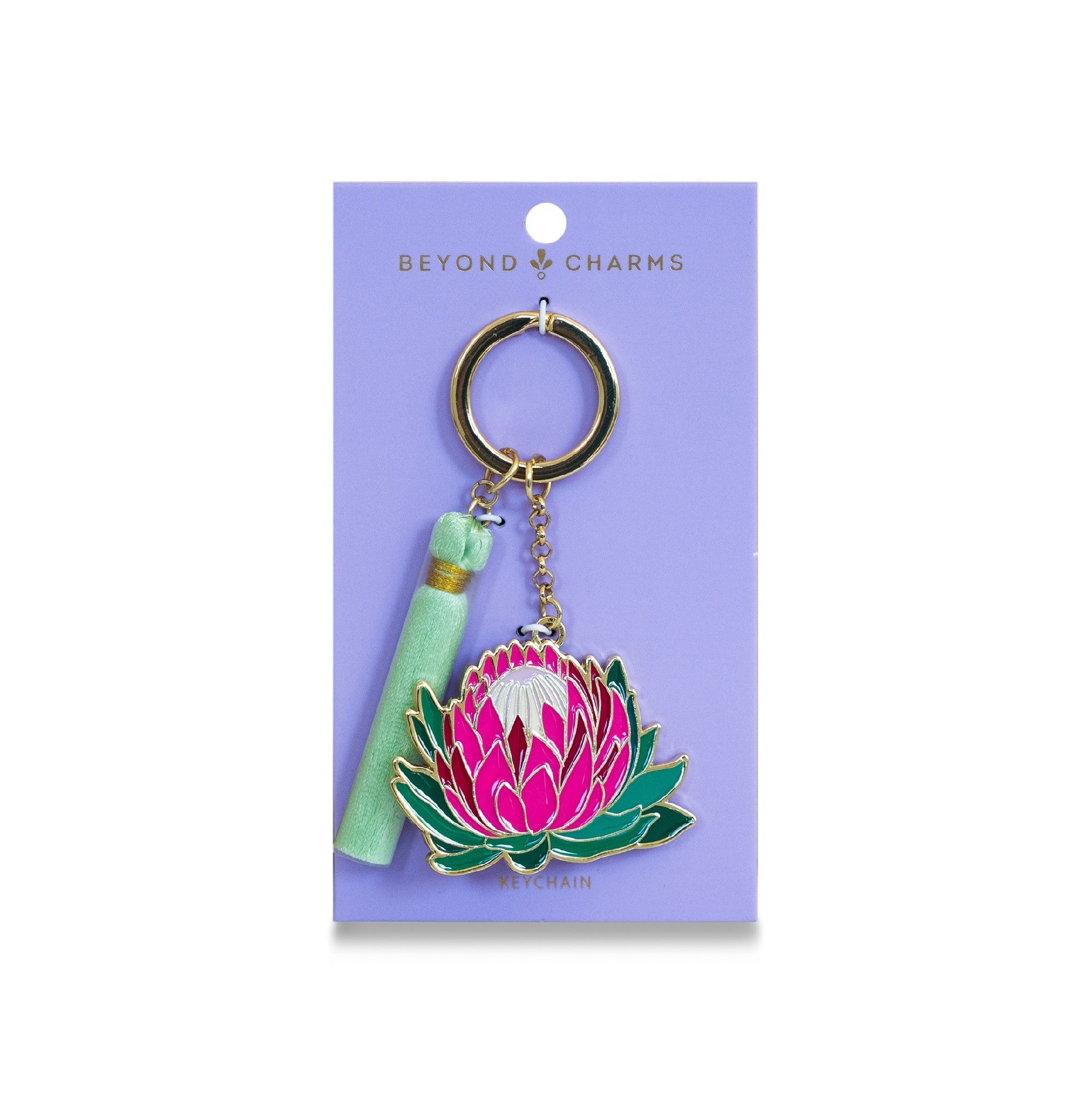 Tag Keyring - Protea Flower