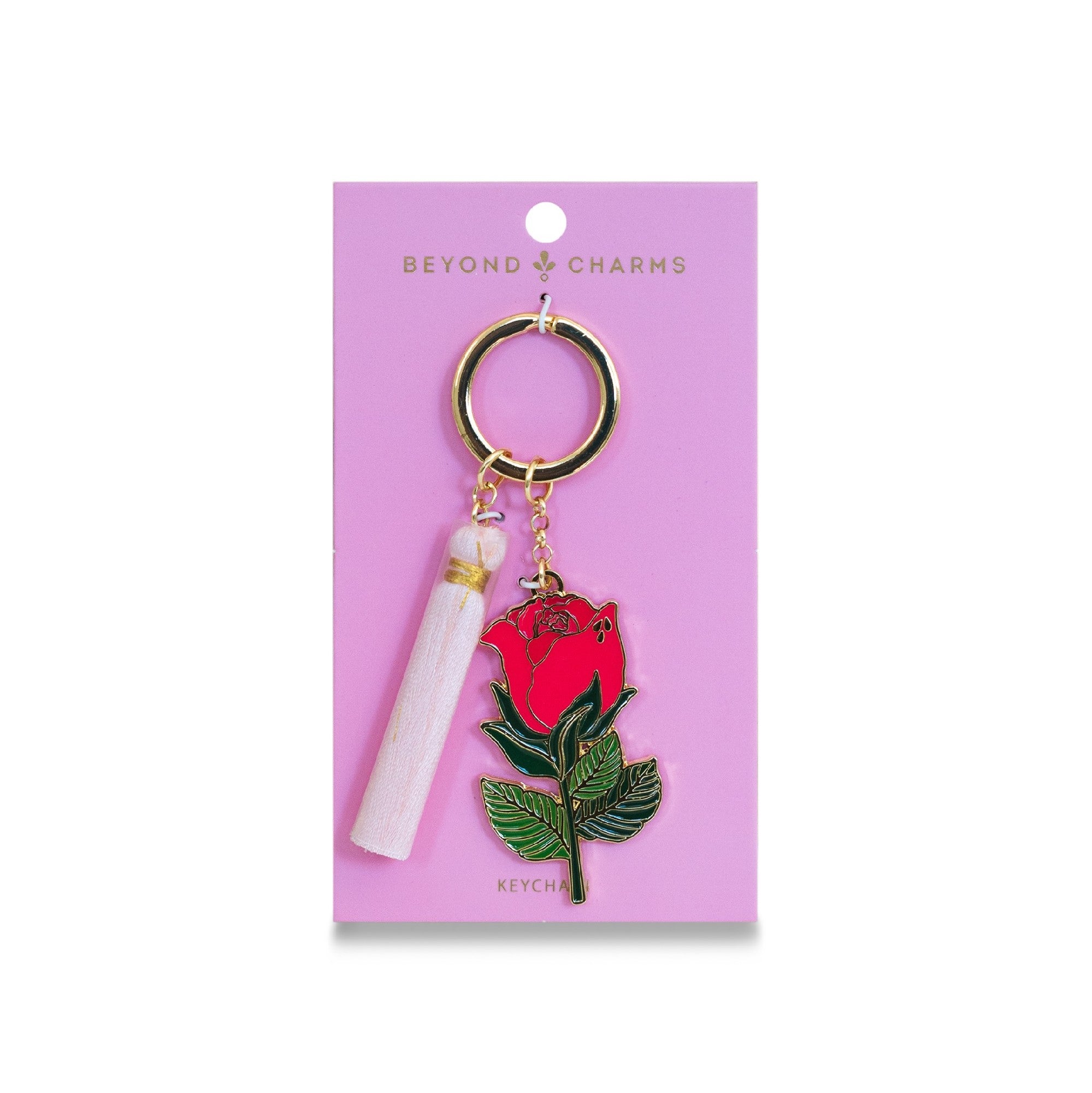 Tag Keyring - Rose