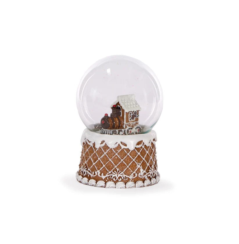 Gingerrbread Trian Snow Globe 