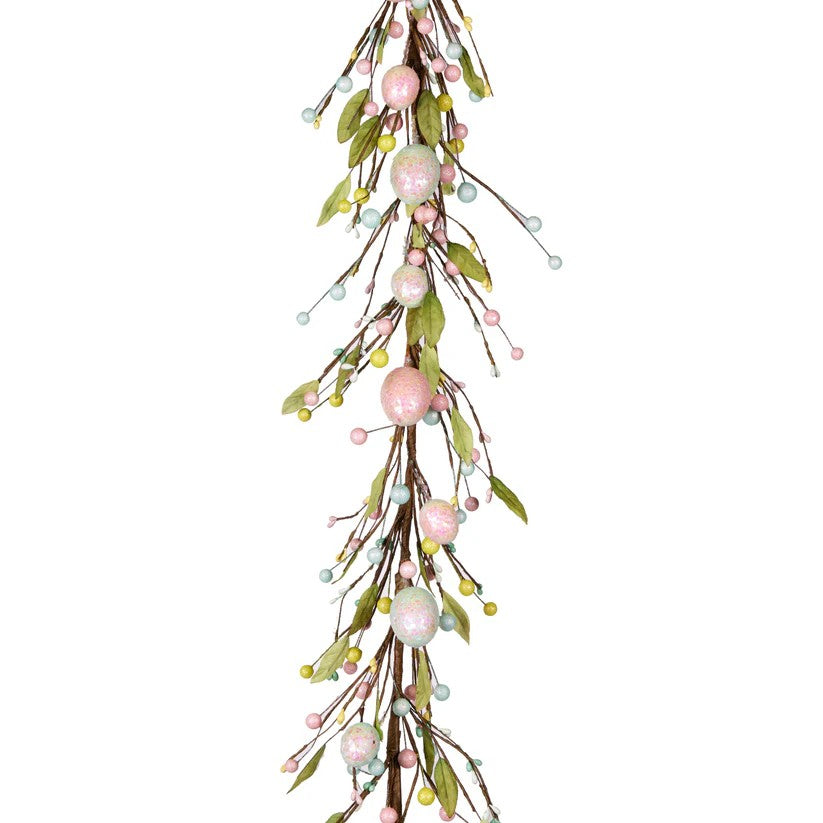 153cm Luxeglittered Egg Garland 